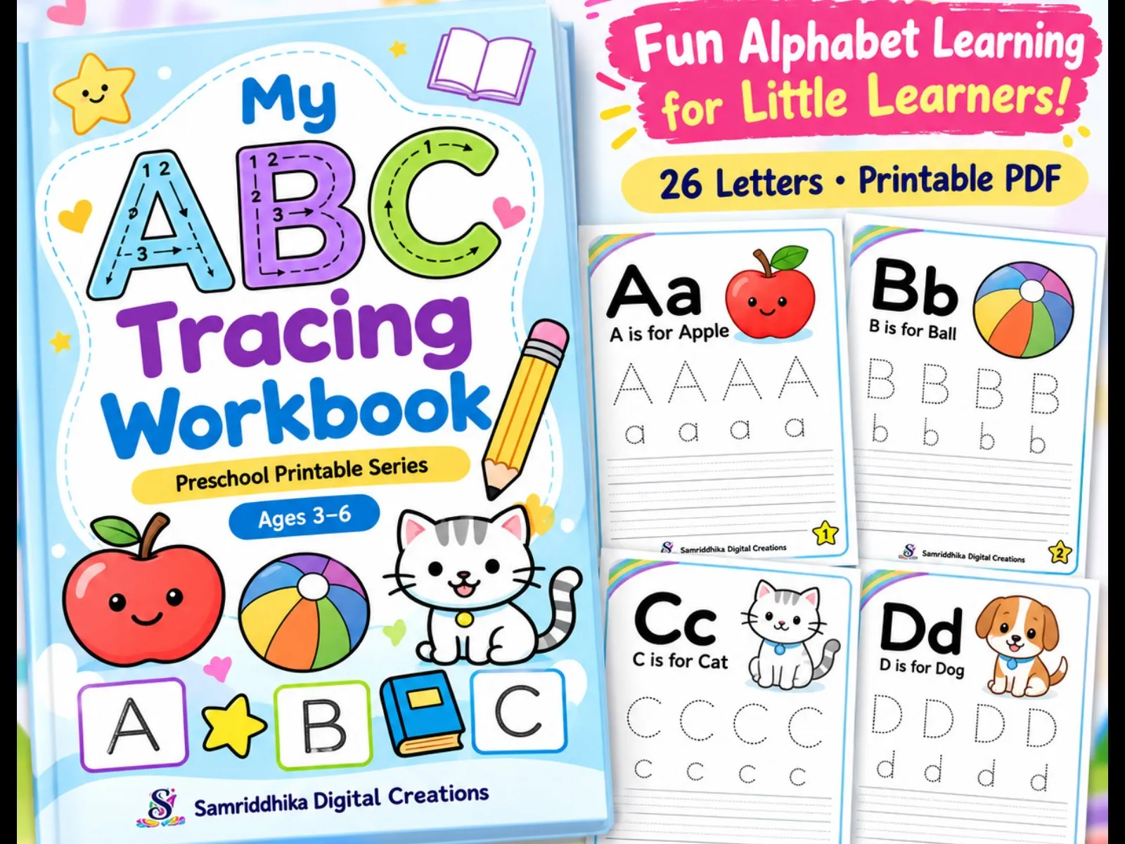 My ABC Tracing Workbook for Kids