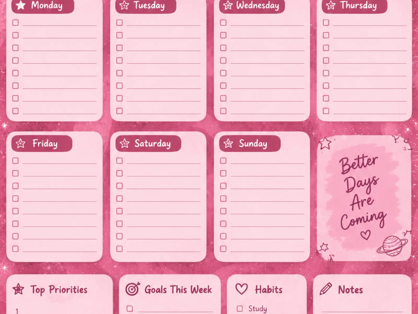 Weekly planner - media 1