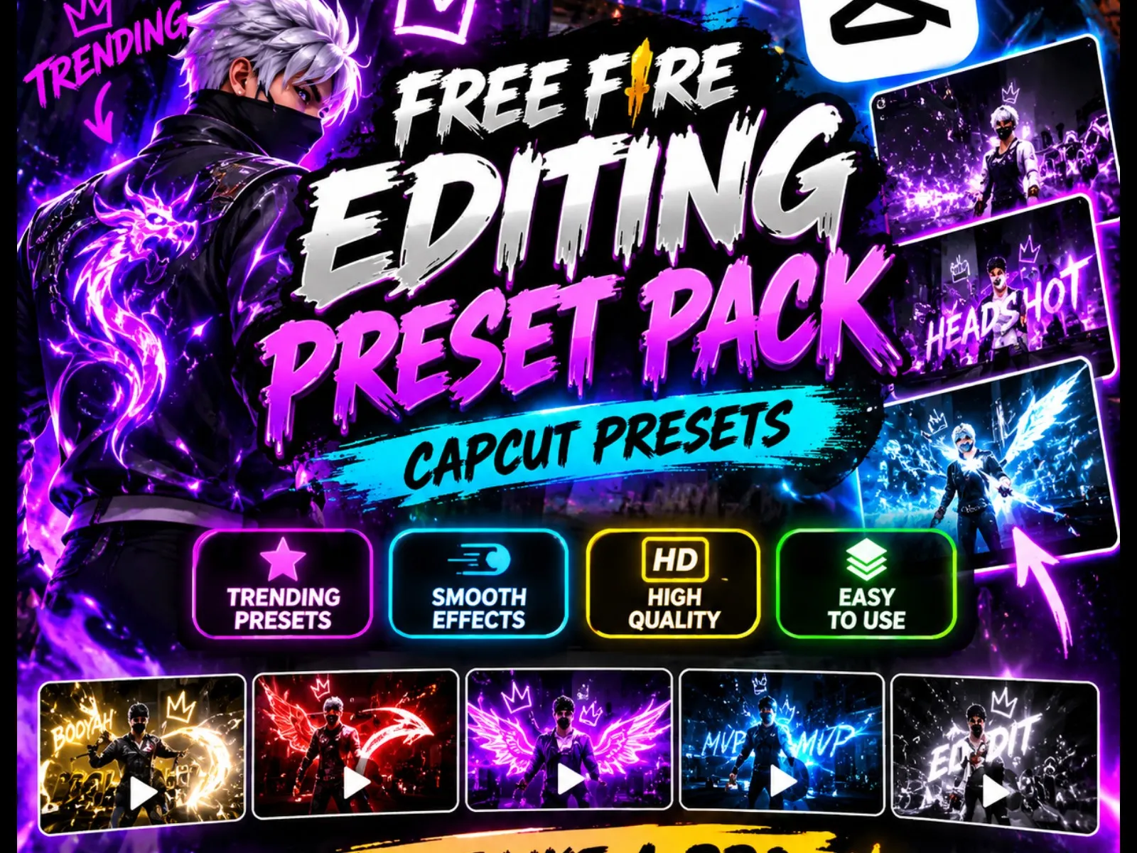 Free Fire Trending CapCut Presets Pack - media 1