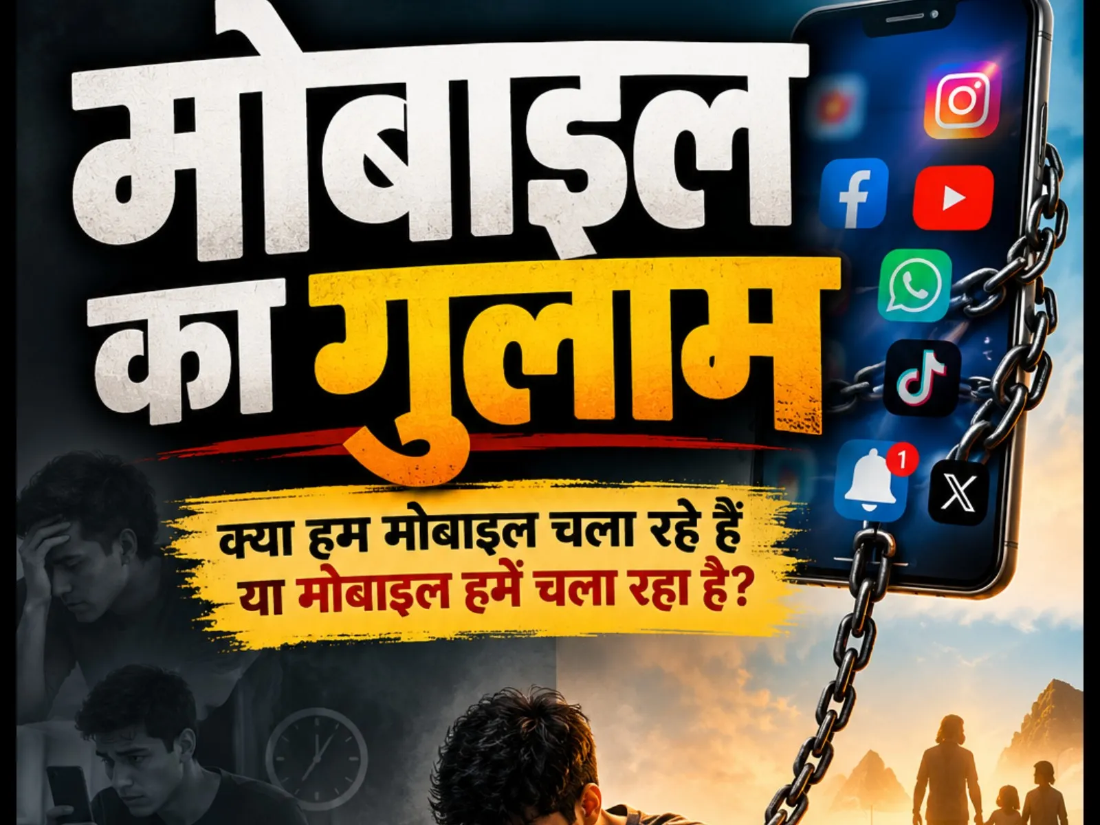 मोबाइल का गुलाम — क्या हम मोबाइल चला रहे हैं या मोबाइल हमें चला रहा है?