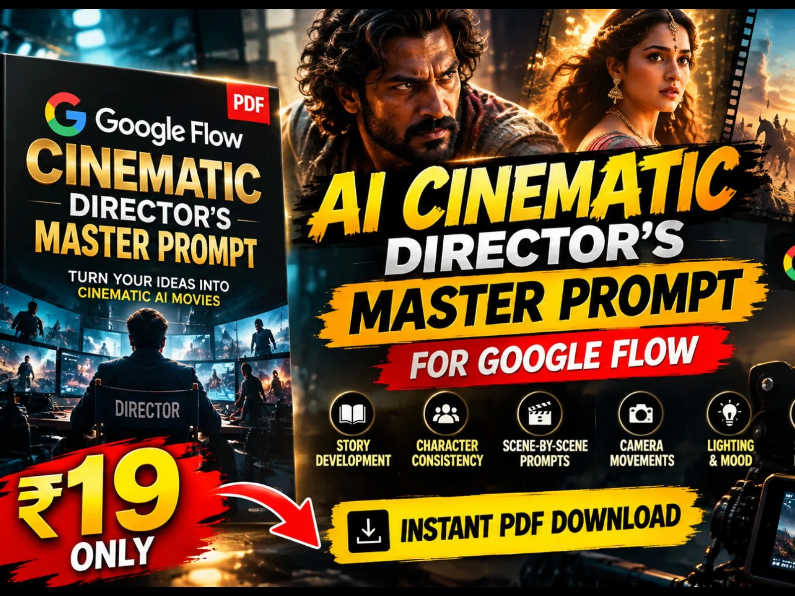 AI Cinematic Director's Master Prompt — Google Flow