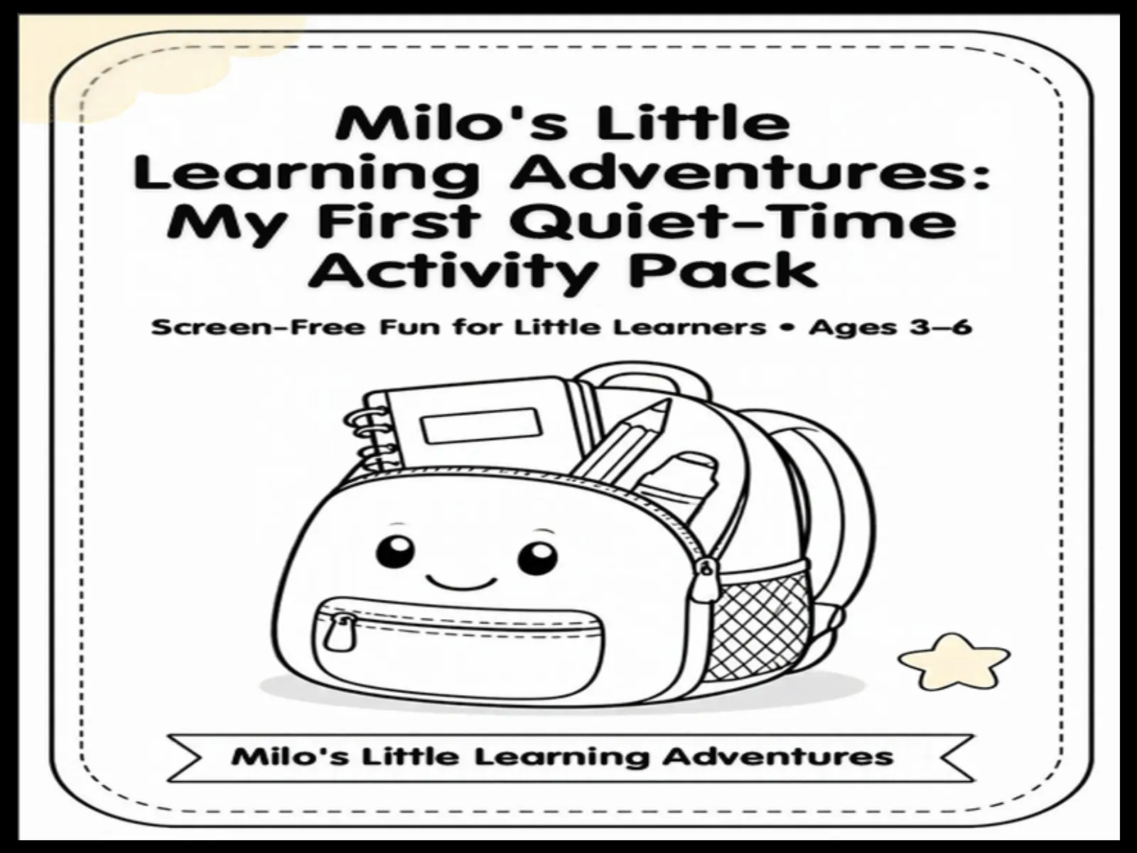 Milo's Little Learning Adventures: My First Quiet-Time Activity Pack - media 1