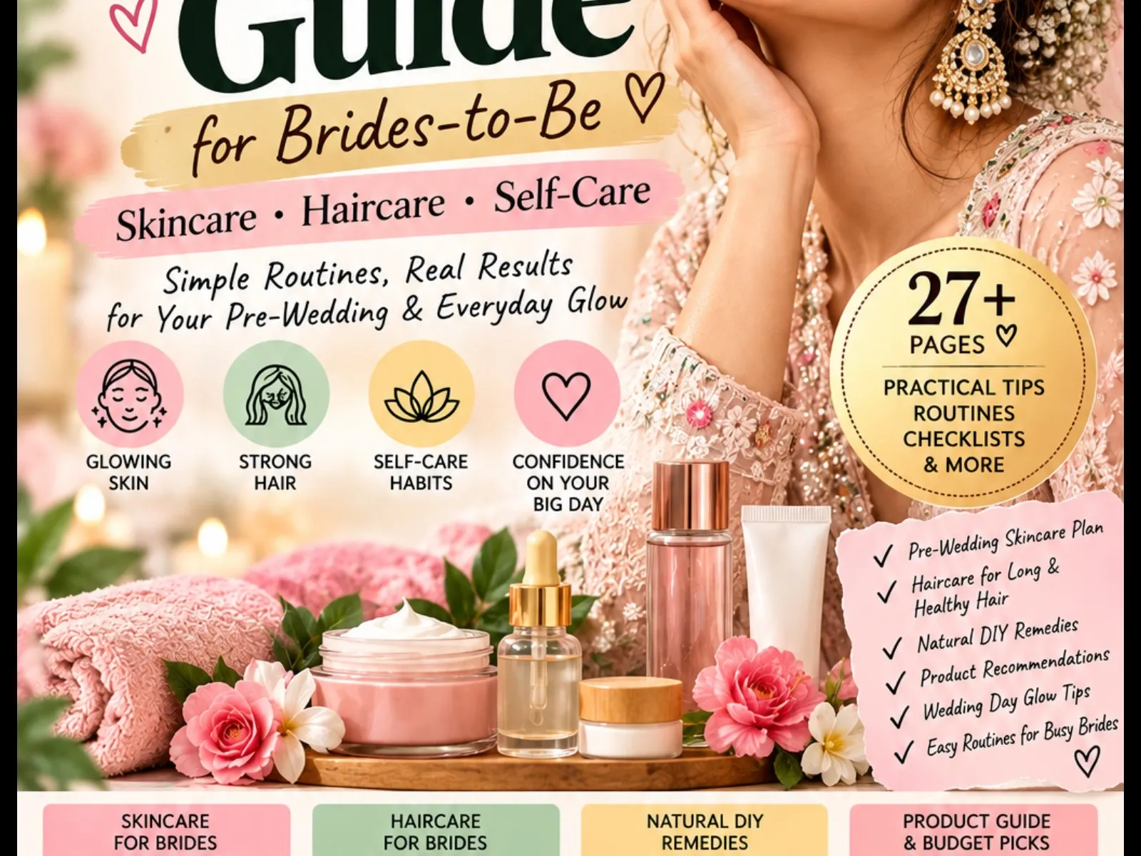 Glow Guide for Brides-to-Be – Skincare & Haircare eBook - media 1