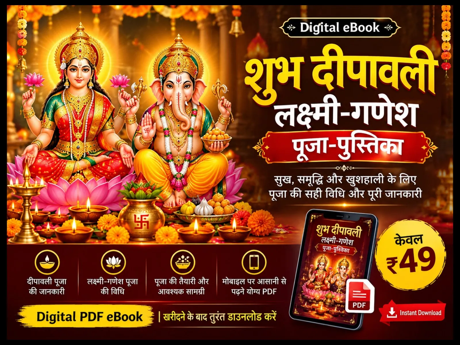 शुभ दीपावली — लक्ष्मी-गणेश पूजा-पुस्तिका - media 1