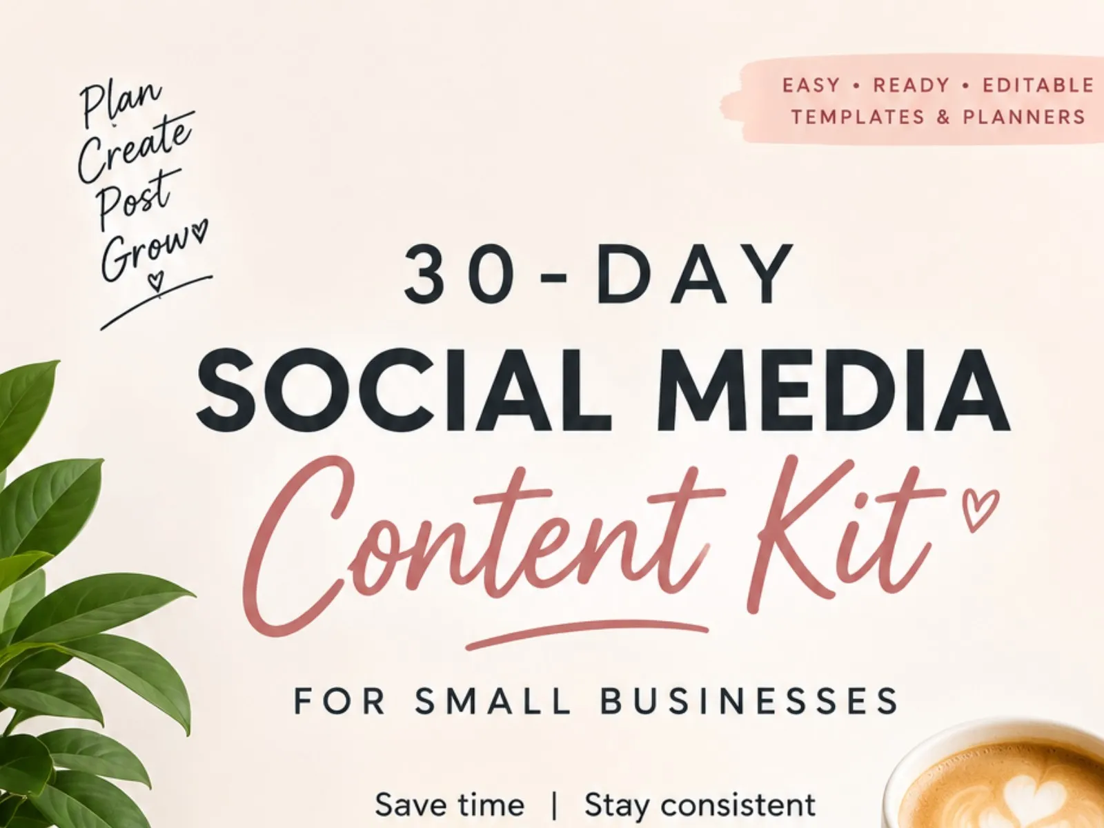 30-Day Social Media Content Kit for Small Businesses
