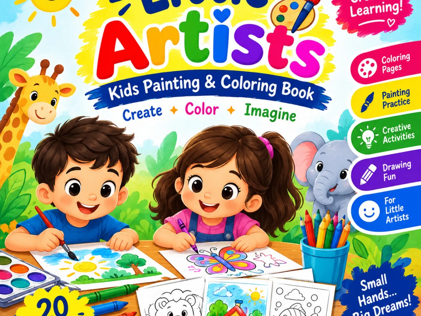 Little Artists 🎨 | Kids Painting & Coloring Book