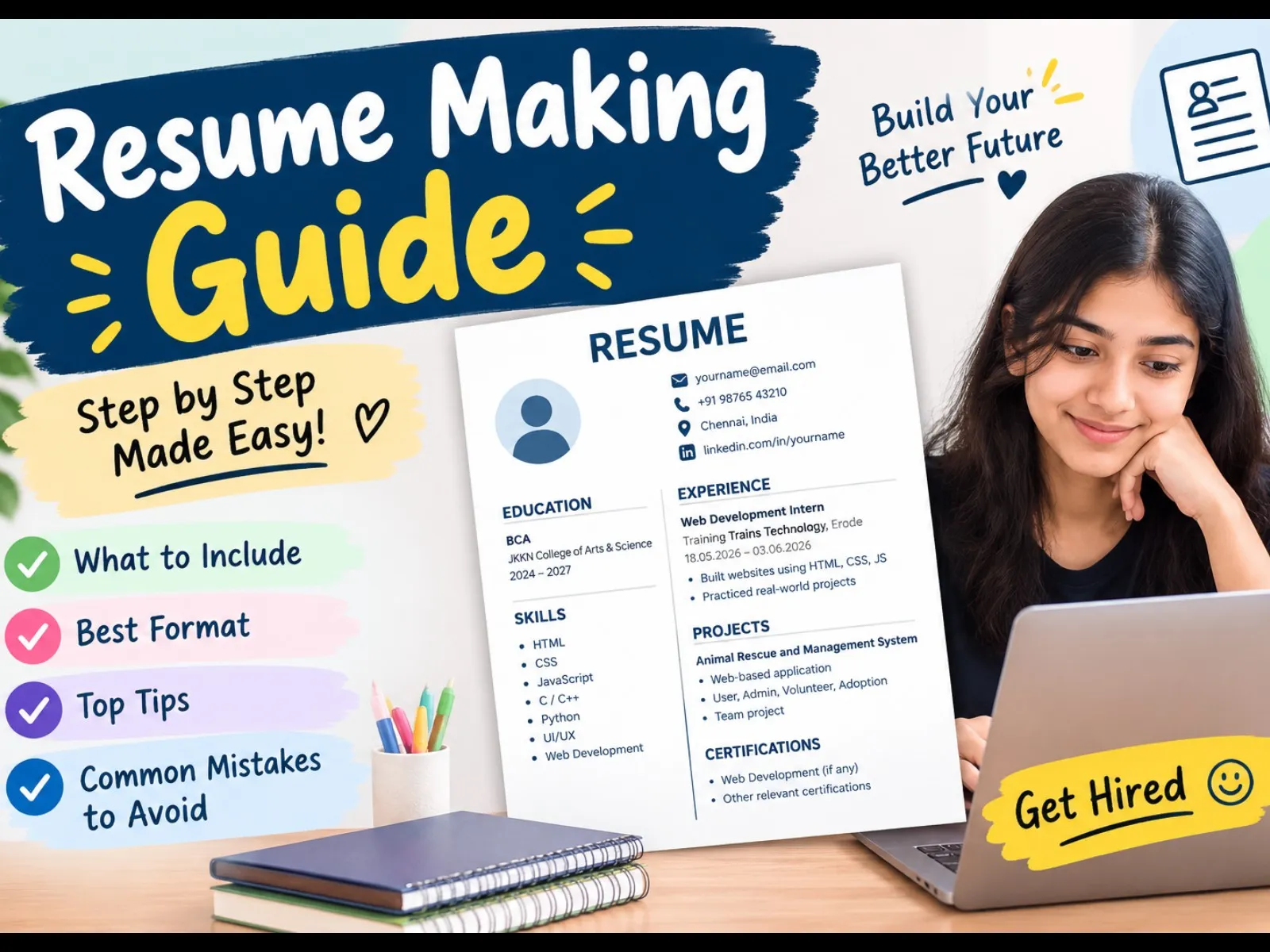 Resume making guide | Getvik