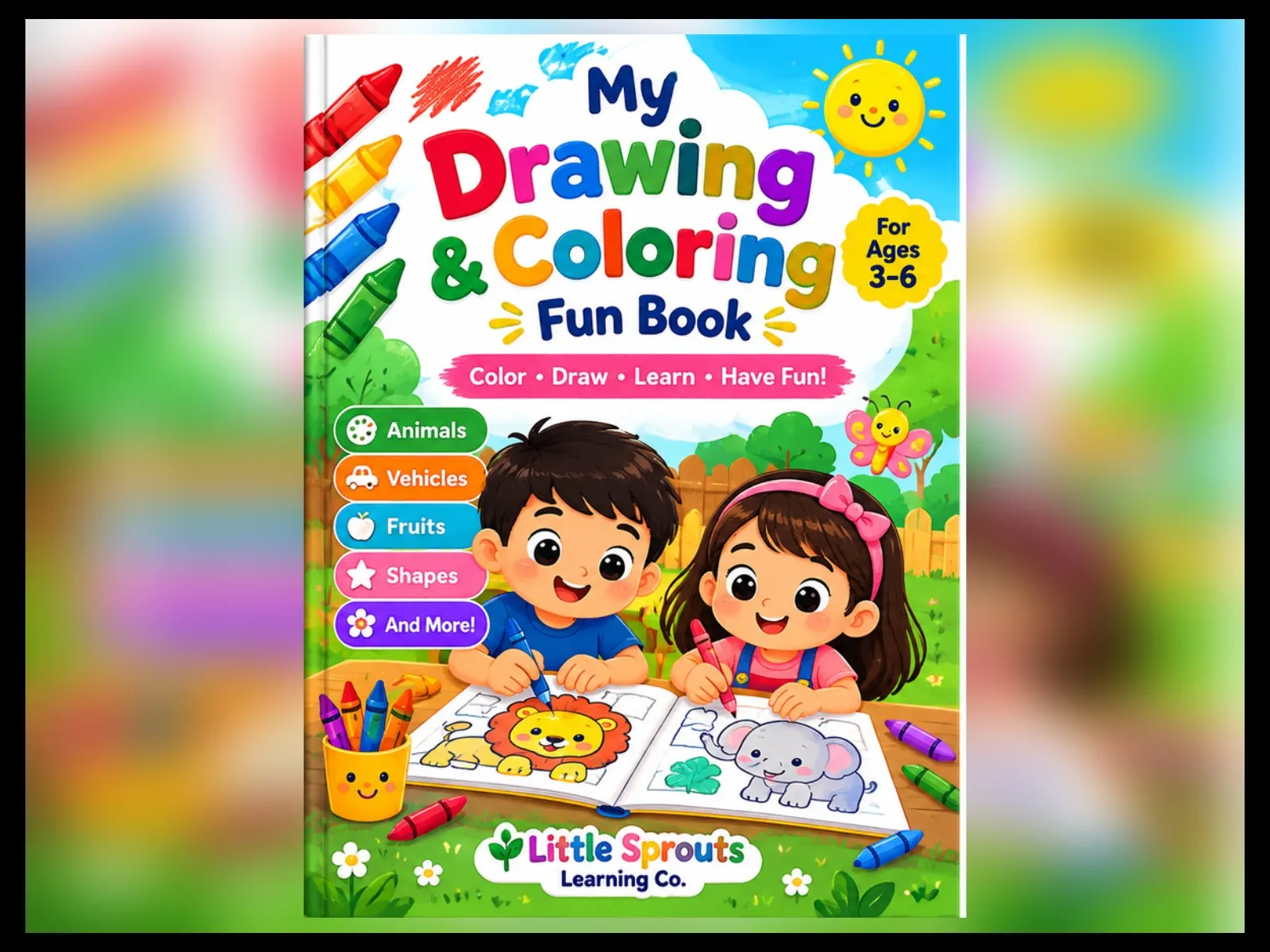My Drawing & Coloring Fun Book | Getvik