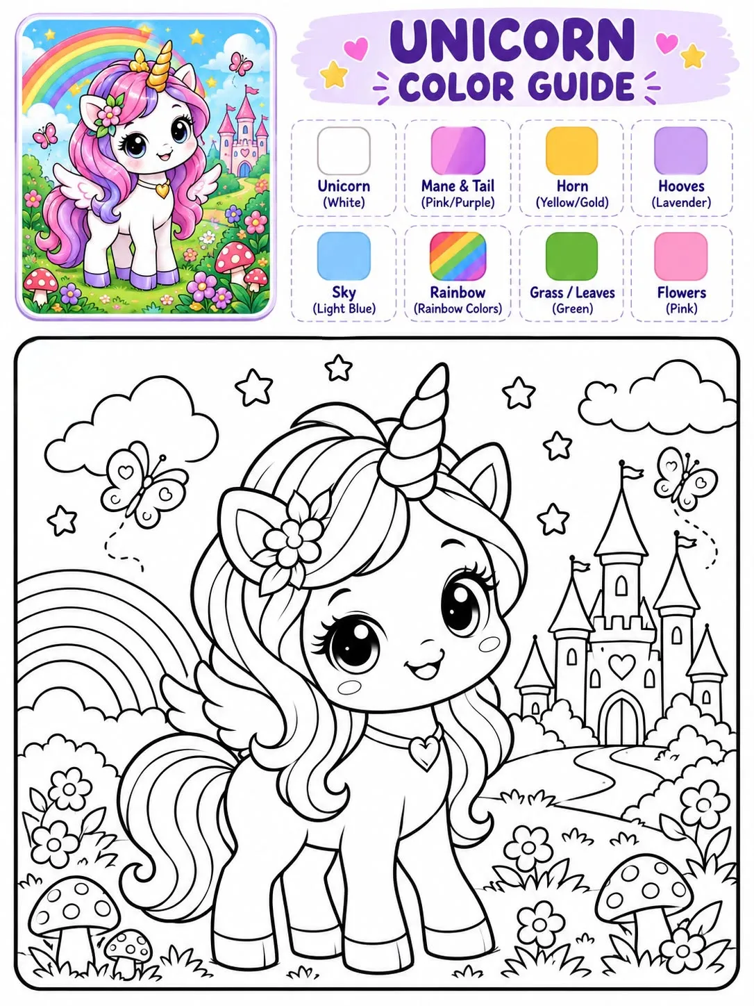 Cute & Magical Coloring Book for Kids - media 3