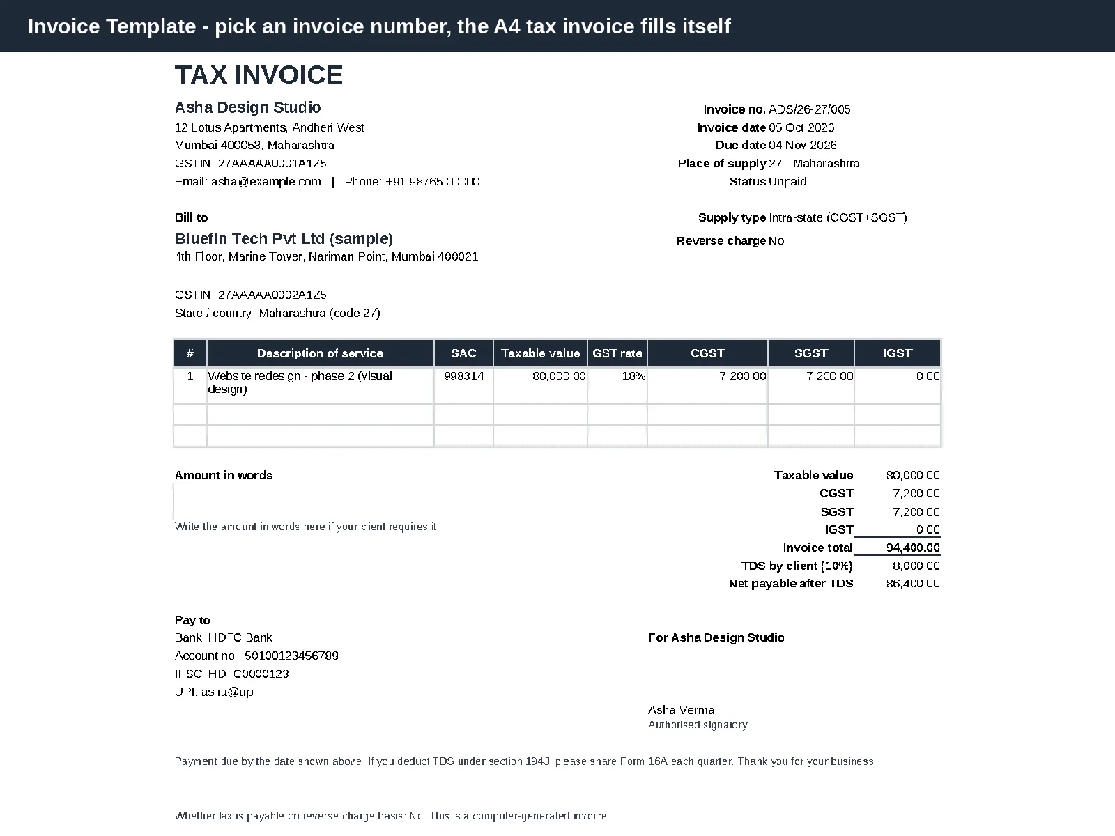 GST, Invoice & Expense Tracker FY 2026-27 - media 4