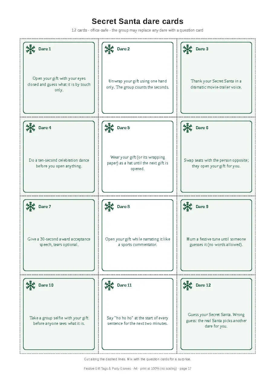 Festive Gift Tags & Party Games: Diwali, Secret Santa, New Year - media 5
