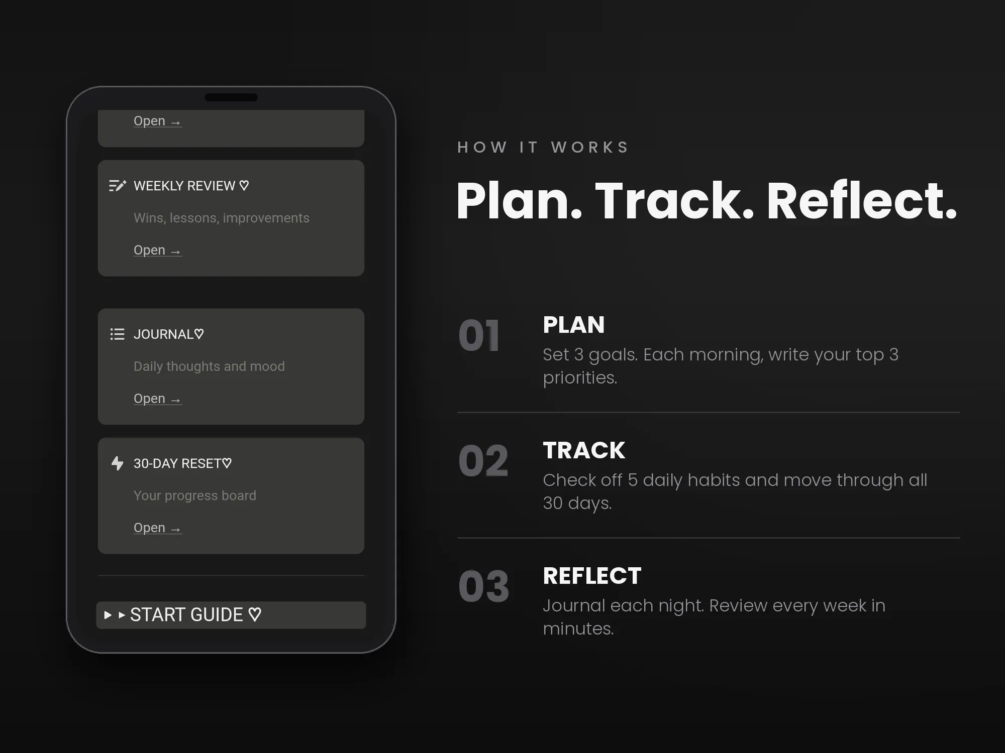 THE RESET SYSTEM – 30-Day Personal Growth Notion Template - media 3