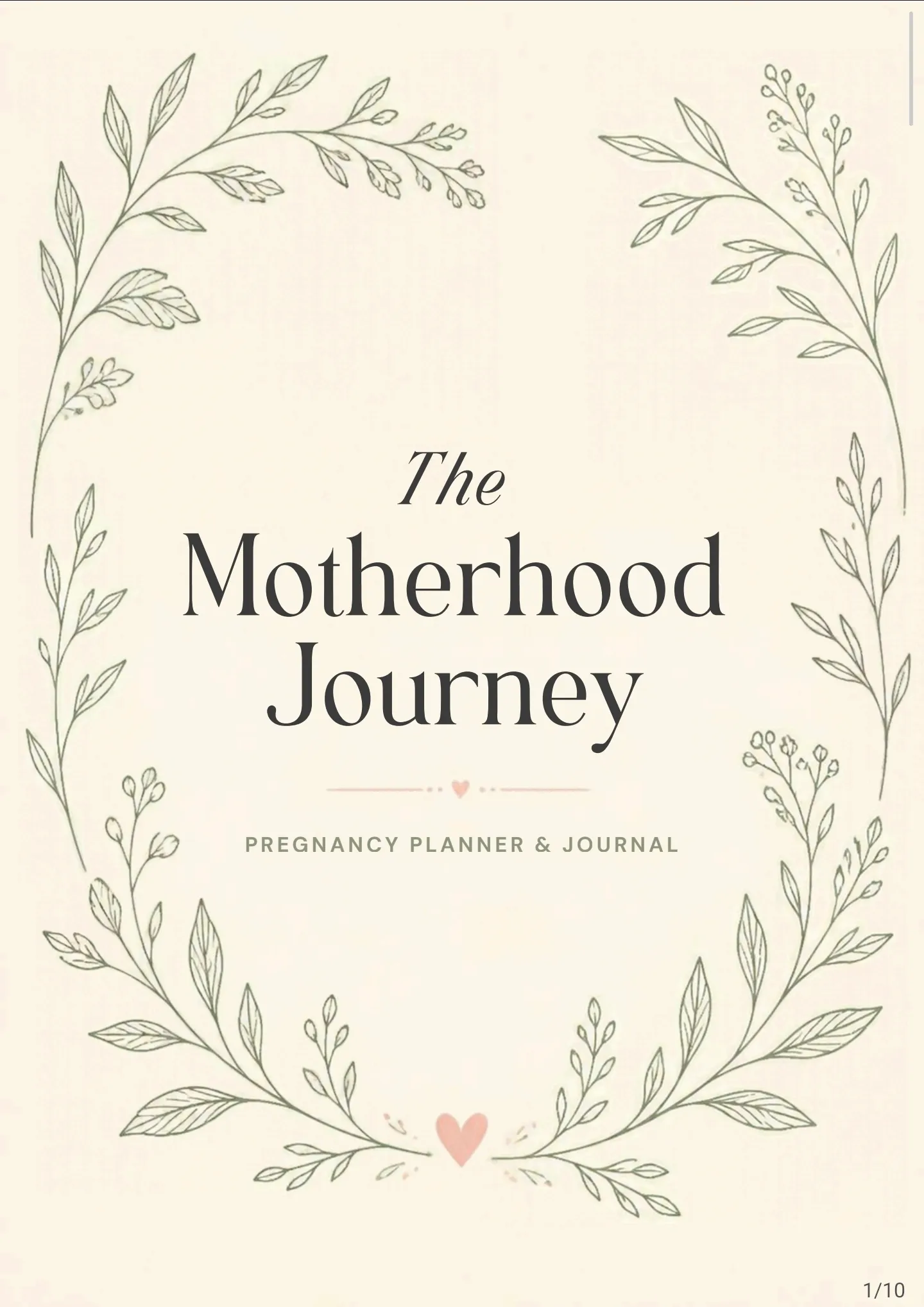 The Motherhood Journey – Pregnancy Planner & Journal Canva Template Bundle - media 2