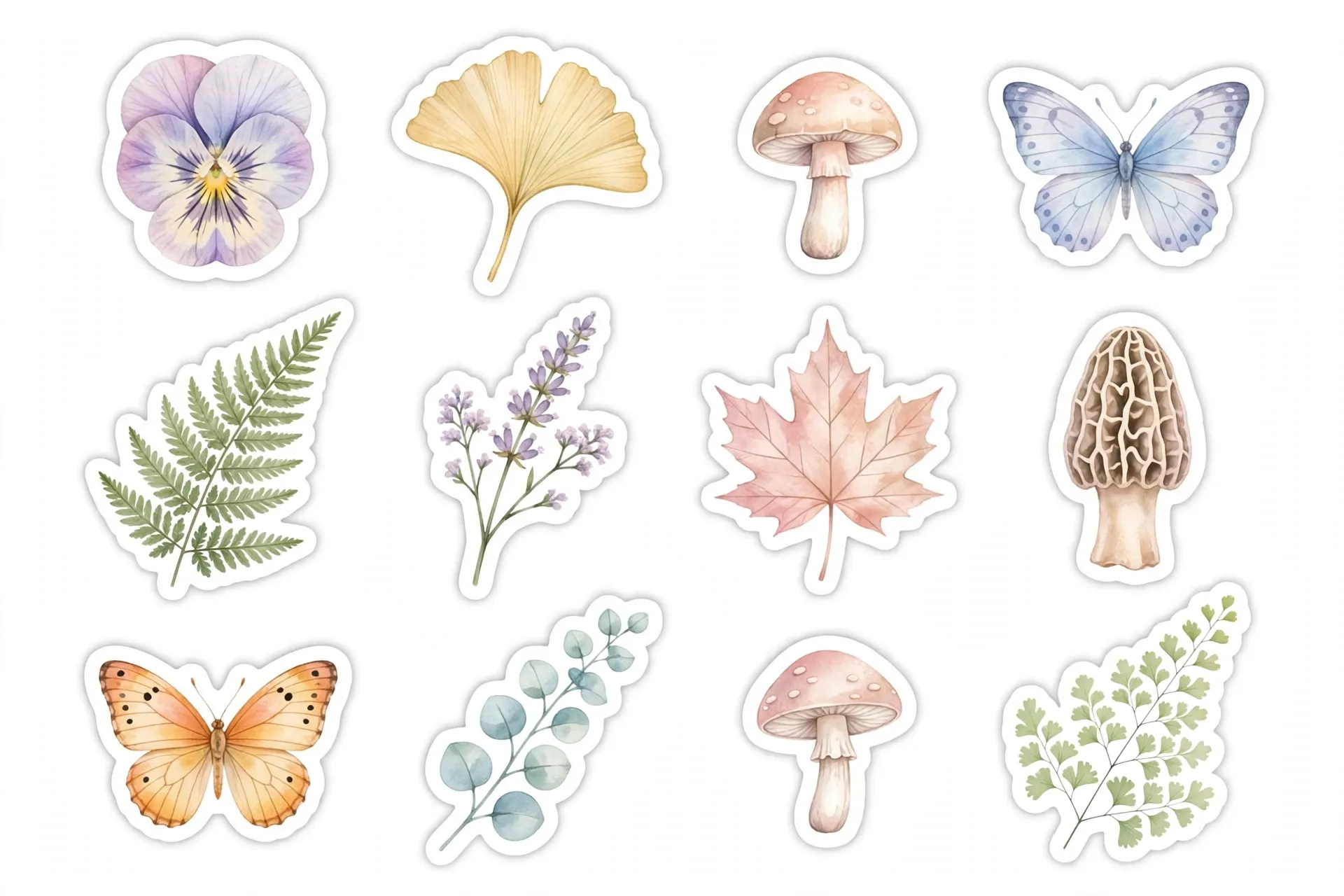 Floral Sticker Pack – 12 Aesthetic Digital Stickers (PNG) - media 2