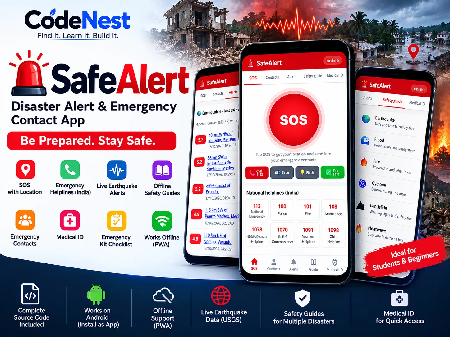 SafeAlert – Disaster Alert & Emergency App - media 2