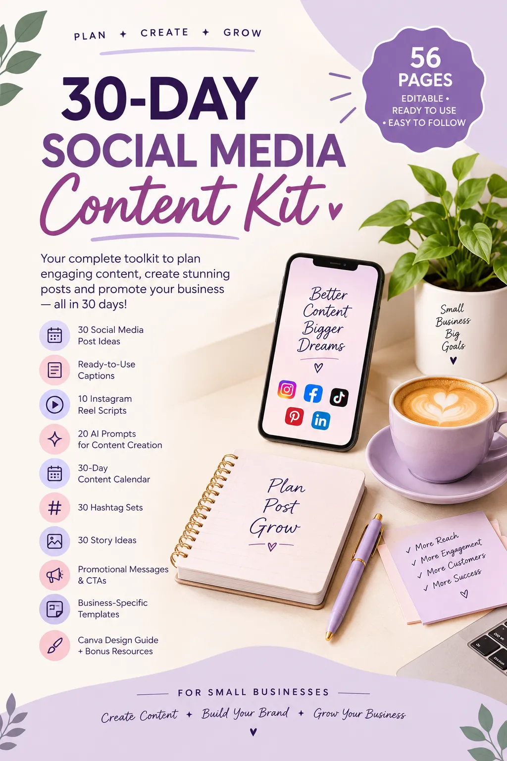 30-Day Social Media Content Kit for Small Businesses - media 2